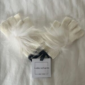 White Fingerless Gloves